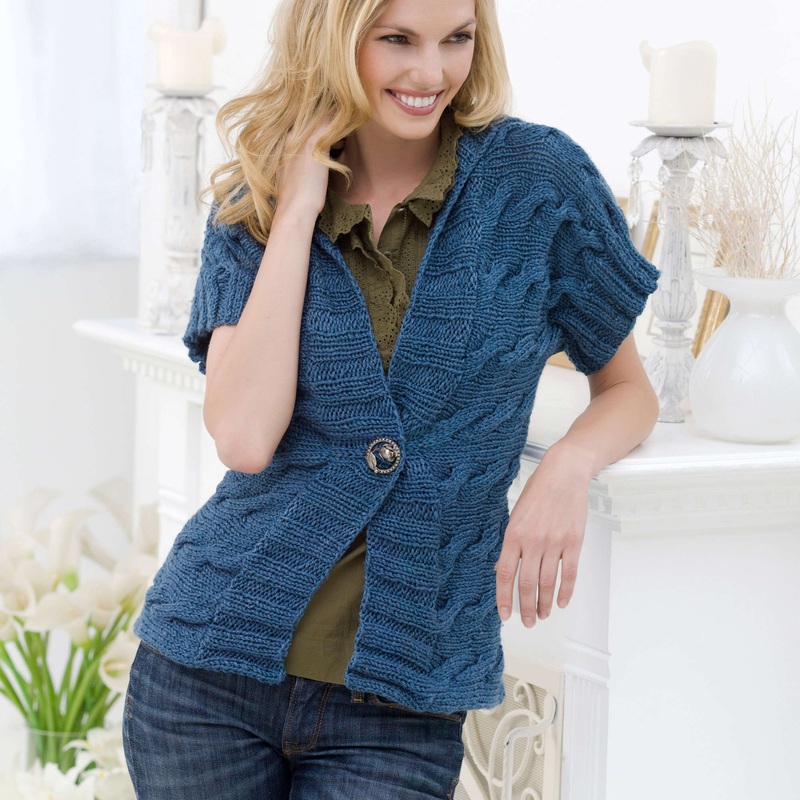 Red Heart Cuff to Cuff Knit Cardigan