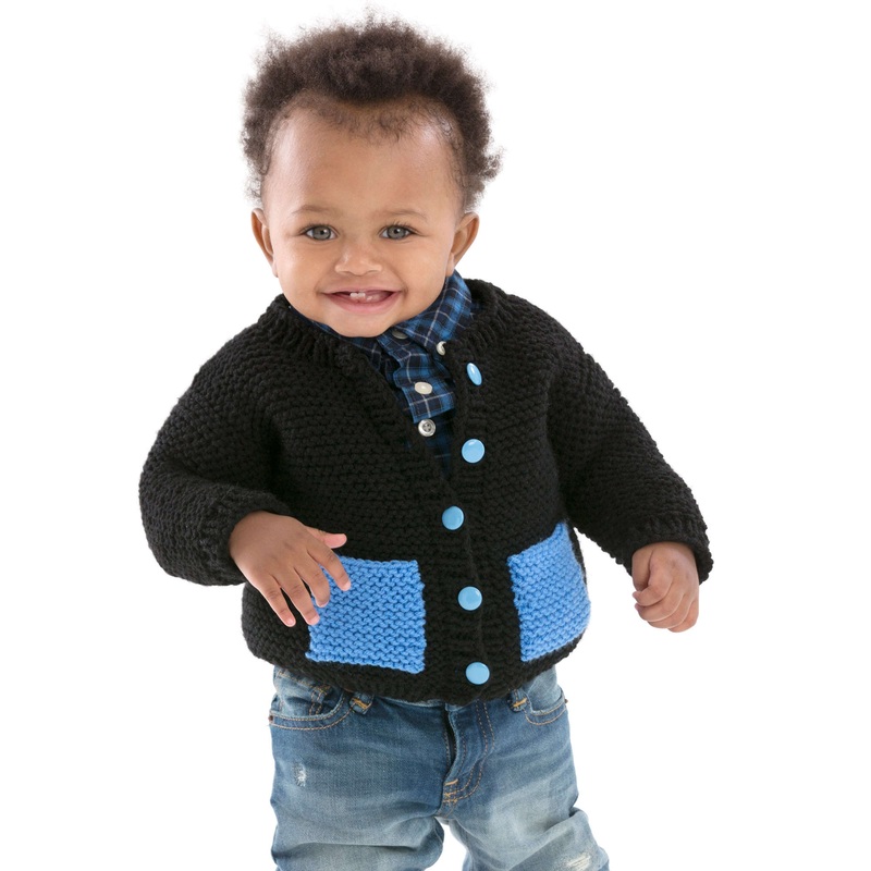 Red Heart Cute & Classic Baby Cardigan