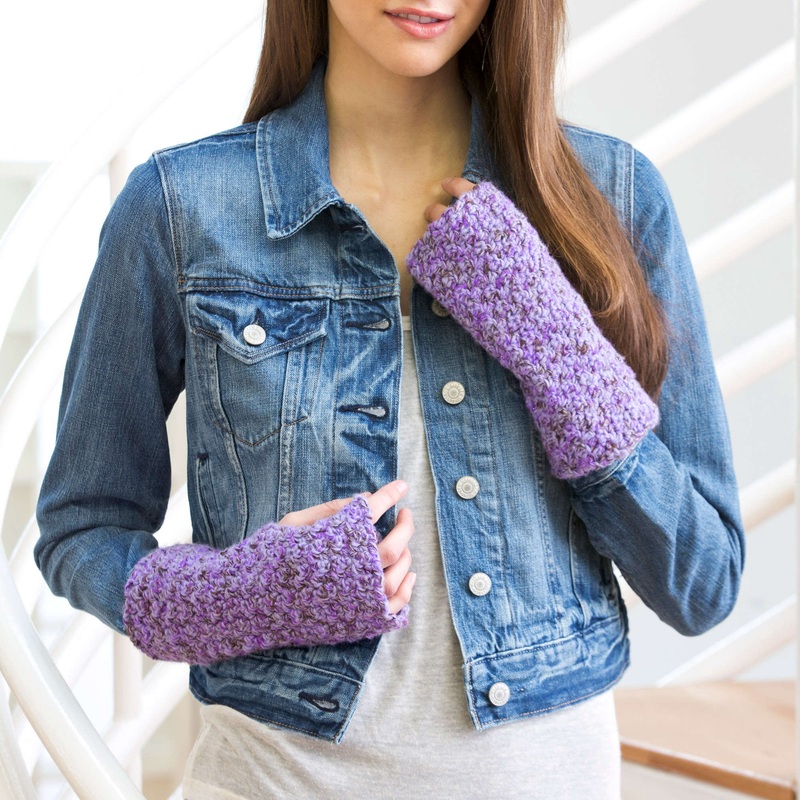 Red Heart Easy Crochet Wristers