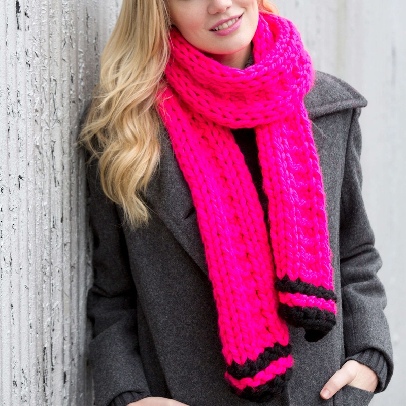 Red Heart Easy Knit Scarf|Single Size