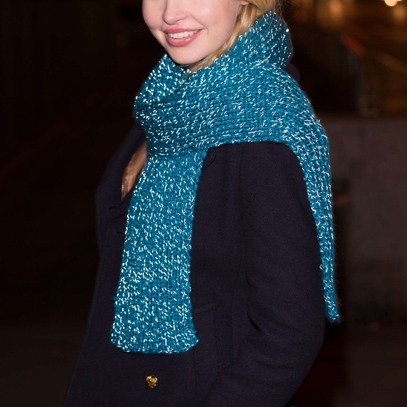 Red Heart Easy Ribbed Scarf for All