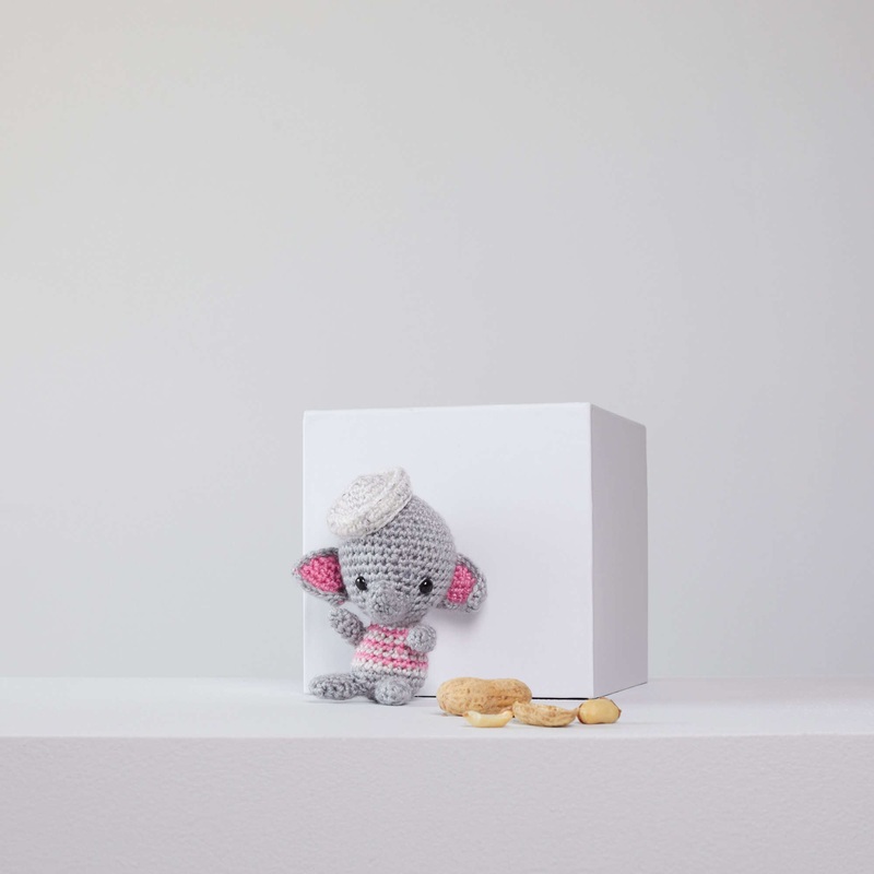 Red Heart Ellie and Eugene Crochet Elephants