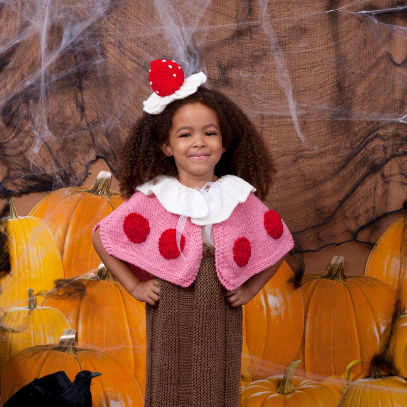 Red Heart Knit Cupcake Cutie Costume