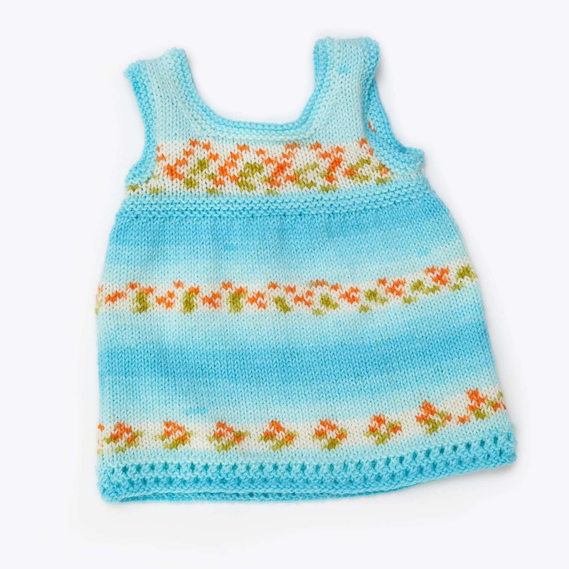 Red Heart Knit Cute Alert Baby Jumper