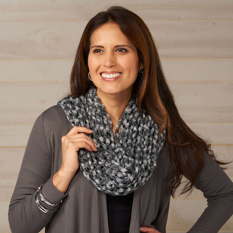 Red Heart Knit Elegant Evening Cowl