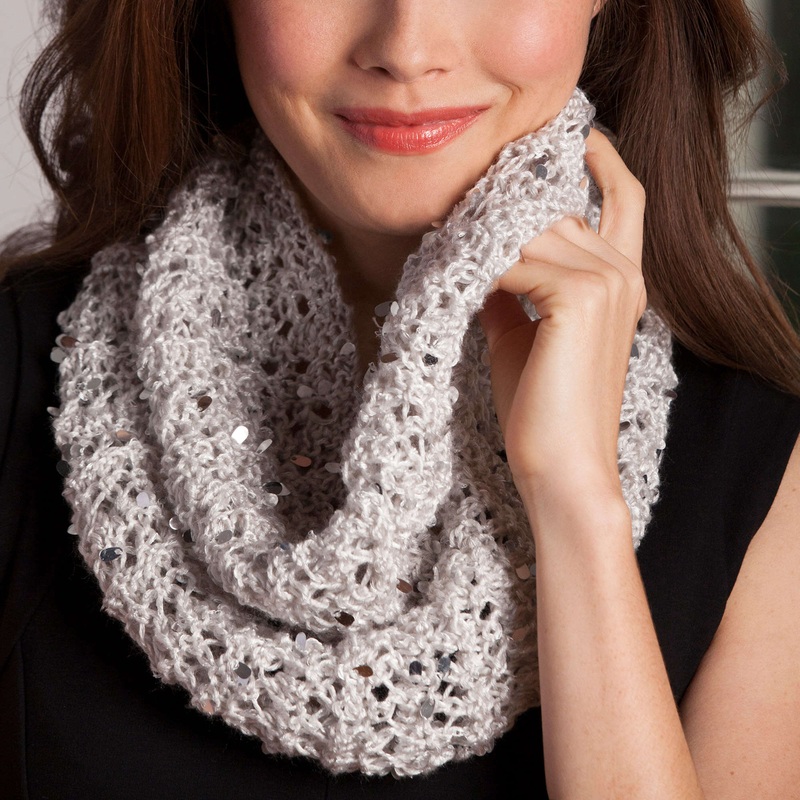 Red Heart Knit Elegant Night Cowl