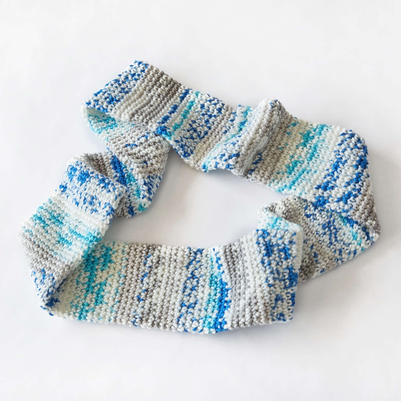 Red Heart Crochet Faux Fair Isle Cowl