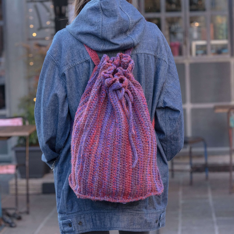 Red Heart Crochet Fiore Rucksack