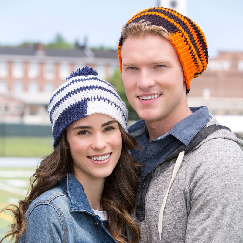 Red Heart Crochet Fired Up! Slouchy Beanies