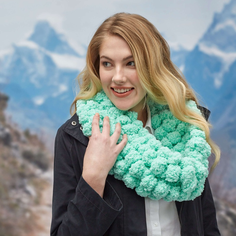 Red Heart Fluffy Cowl|Single Size