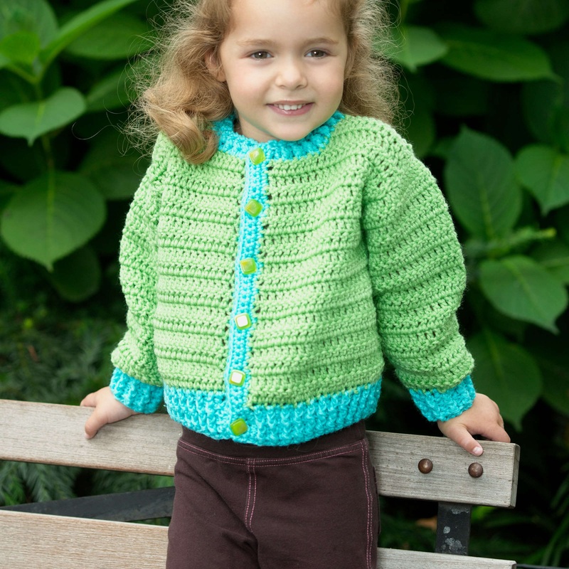 Red Heart Fun Time Crochet Cardigan