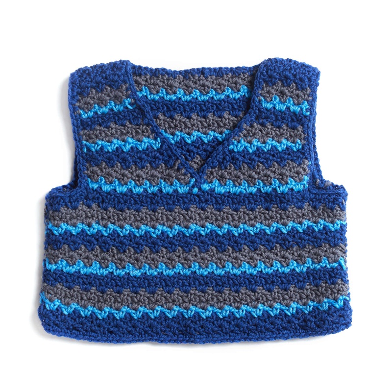 Red Heart Gender Neutral Child’s Chic Vest