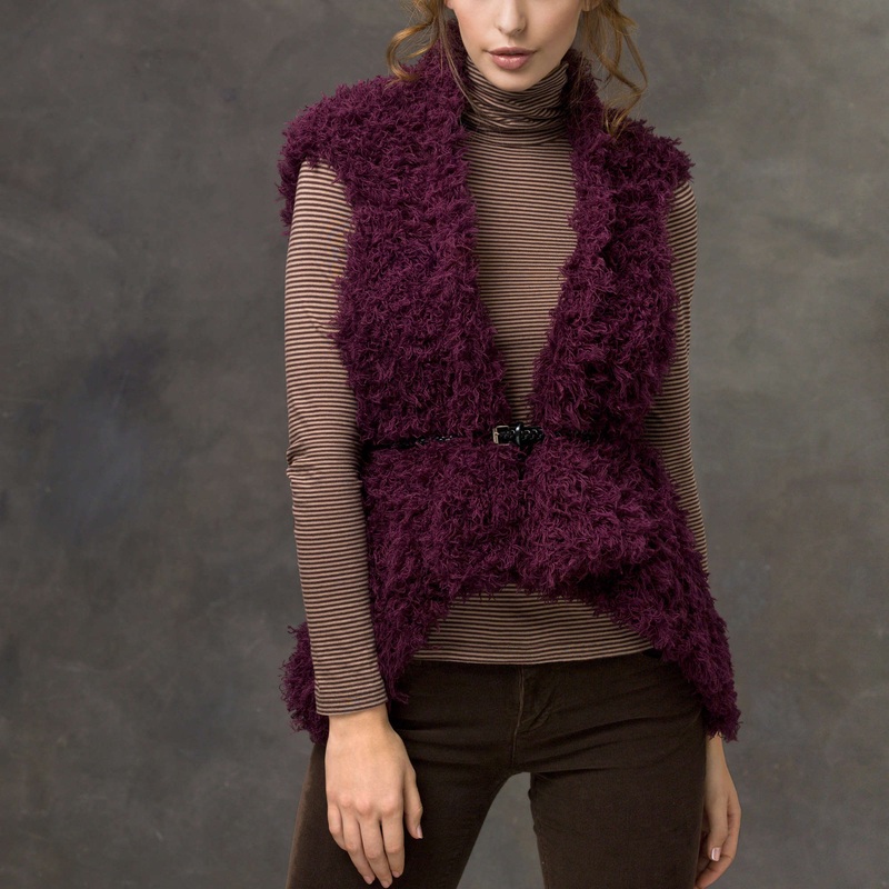 Red Heart Knit Gabrielle’s Furry Vest