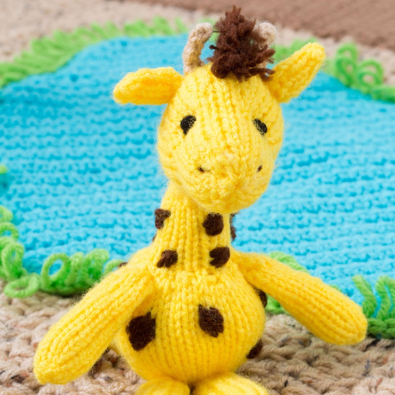 Red Heart Knit Georgie Giraffe Ornament