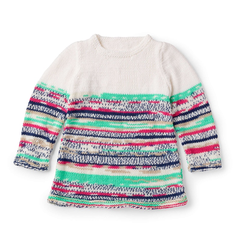 Red Heart Knit Girl’s Sweater Dress