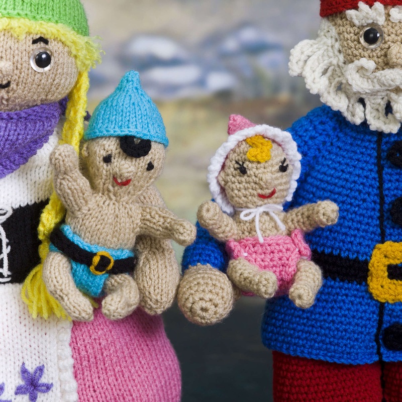 Red Heart Crochet Gnoella & Gnoah Gnome Twins