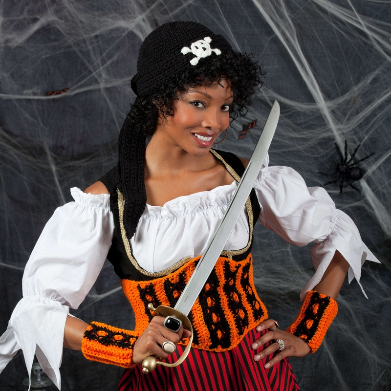 Red Heart Crochet Halloween Wench