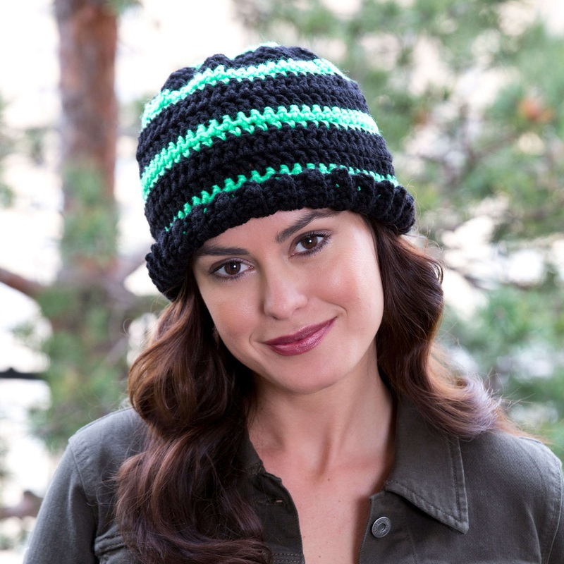 Red Heart Crochet Hats-a-Glow|Adult|Teen
