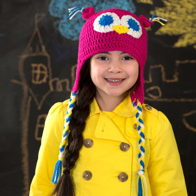 Red Heart Crochet Hootin’ Owl Hat