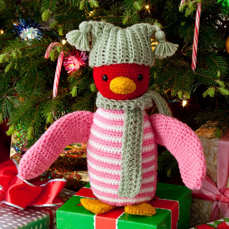 Red Heart Crochet Huggable Penguin