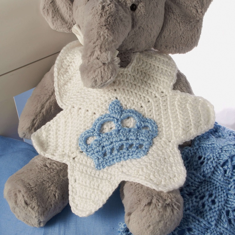 Red Heart Crochet I’m the Prince Bib