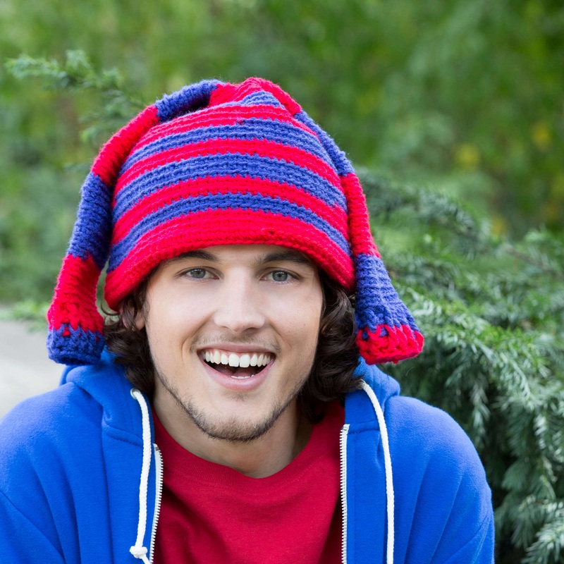 Red Heart Hockey Fan Crochet Hat