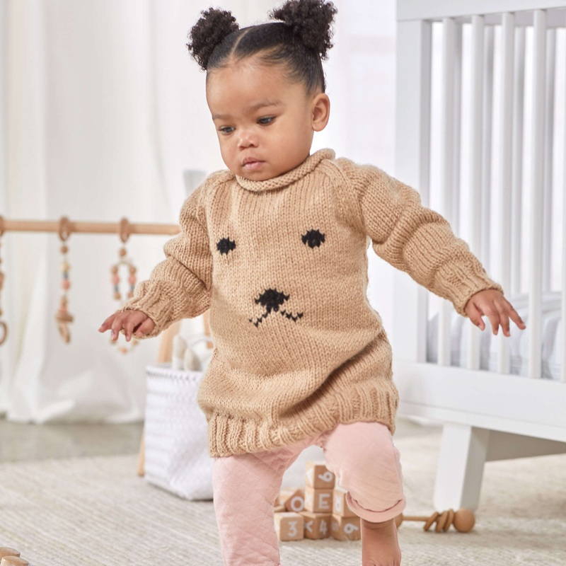 Red Heart Huggable Puppy Baby Dress