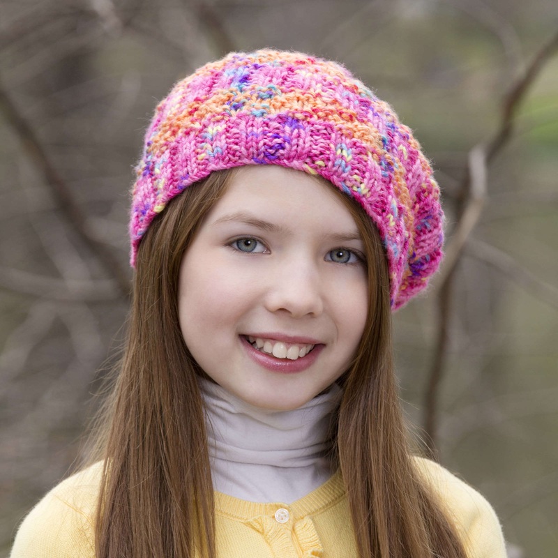 Red Heart Knit Go Bright Hat|Adult|Child