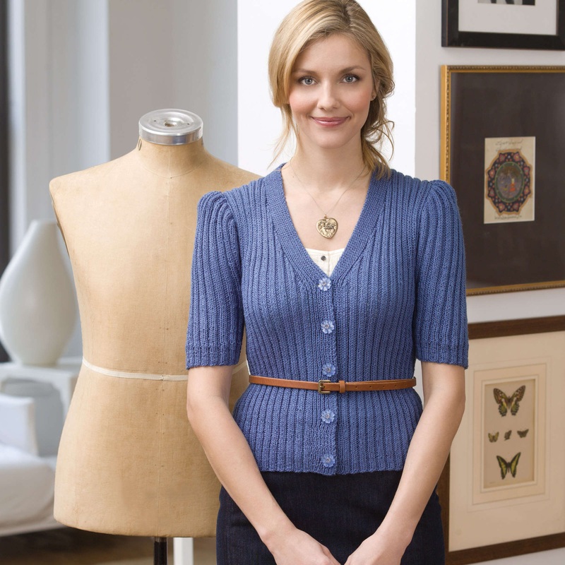 Red Heart Knit Grandstand Cardi
