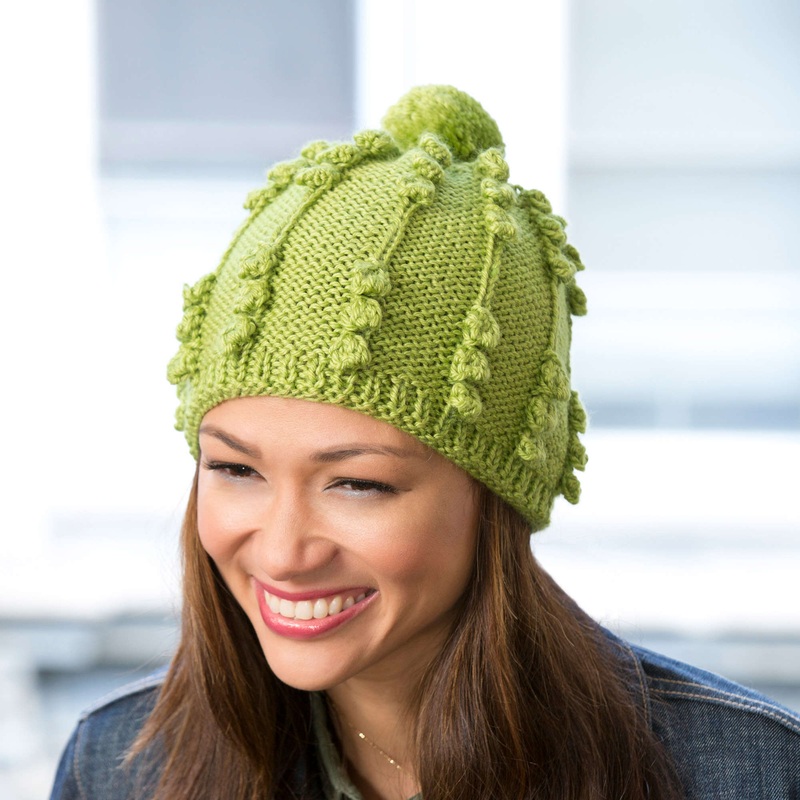 Red Heart Knit Her Bobble Hat|Single Size