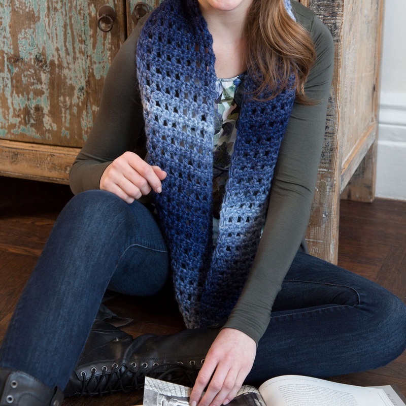 Red Heart Crochet Jeans Worthy Cowl