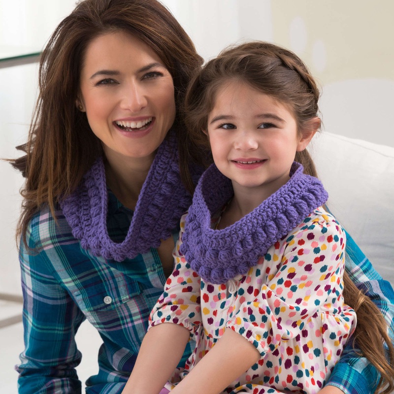 Red Heart Crochet Just Like Mom Cowl
