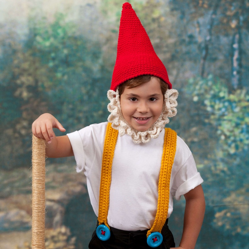 Red Heart Crochet Kidding Around Gnome Costume