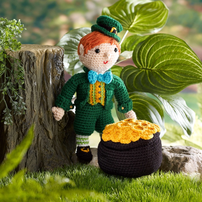 Red Heart Crochet Kitrick the Leprechaun