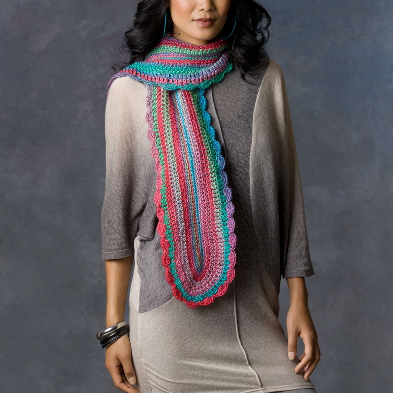 Red Heart Crochet Learn Your Stitches Scarf