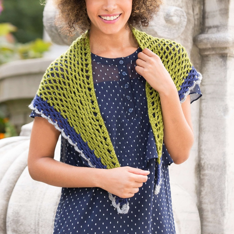 Red Heart Crochet Light & Lacy Shawl