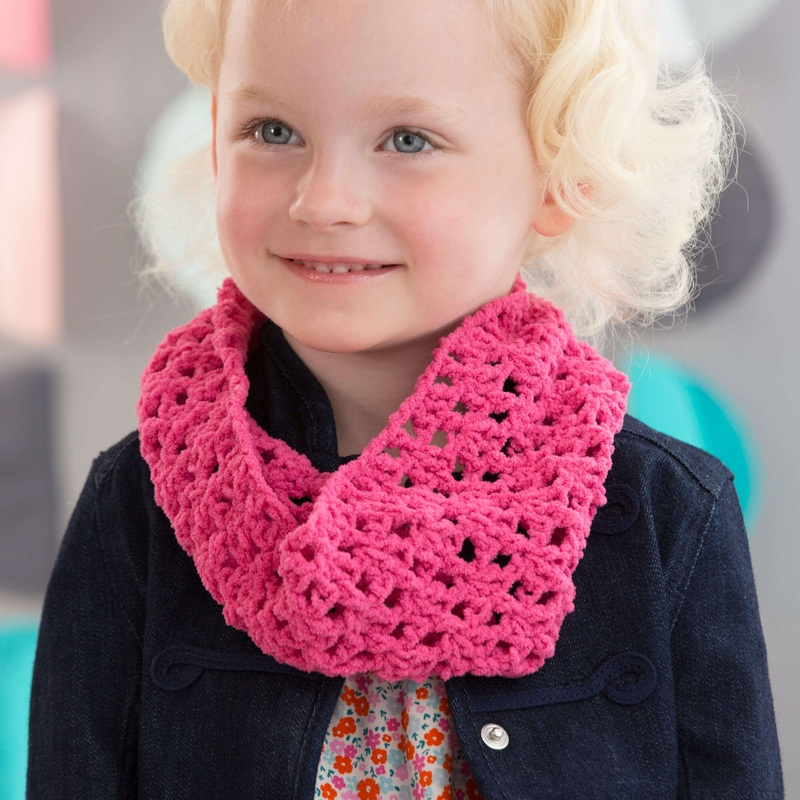 Red Heart Kiddo’s Crochet Cowl