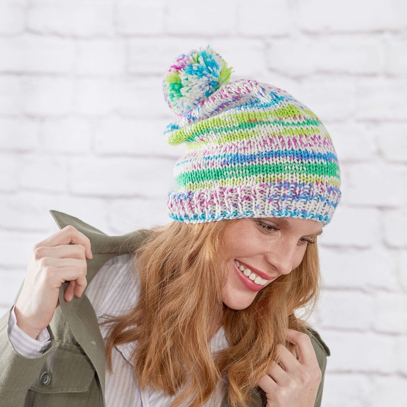 Red Heart Knit Fair Isle Hat|Large|Medium|Small|XL