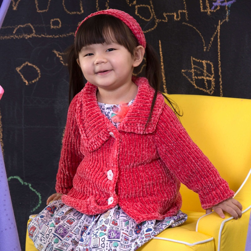 Red Heart Knit Jenny’s Jacket & Headband