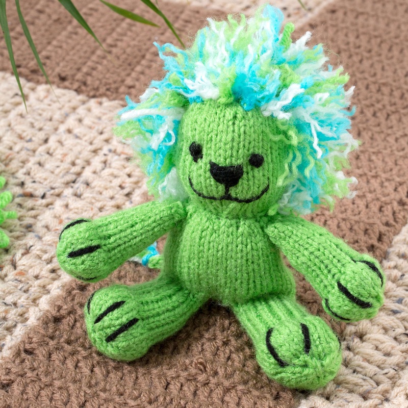 Red Heart Knit Leon the Lion Ornament