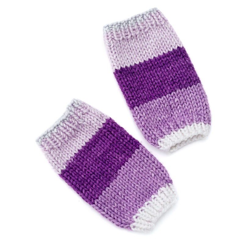 Red Heart Knit Little Legwarmers