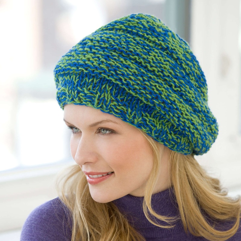 Red Heart Knit Slouchy Hat|Single Size