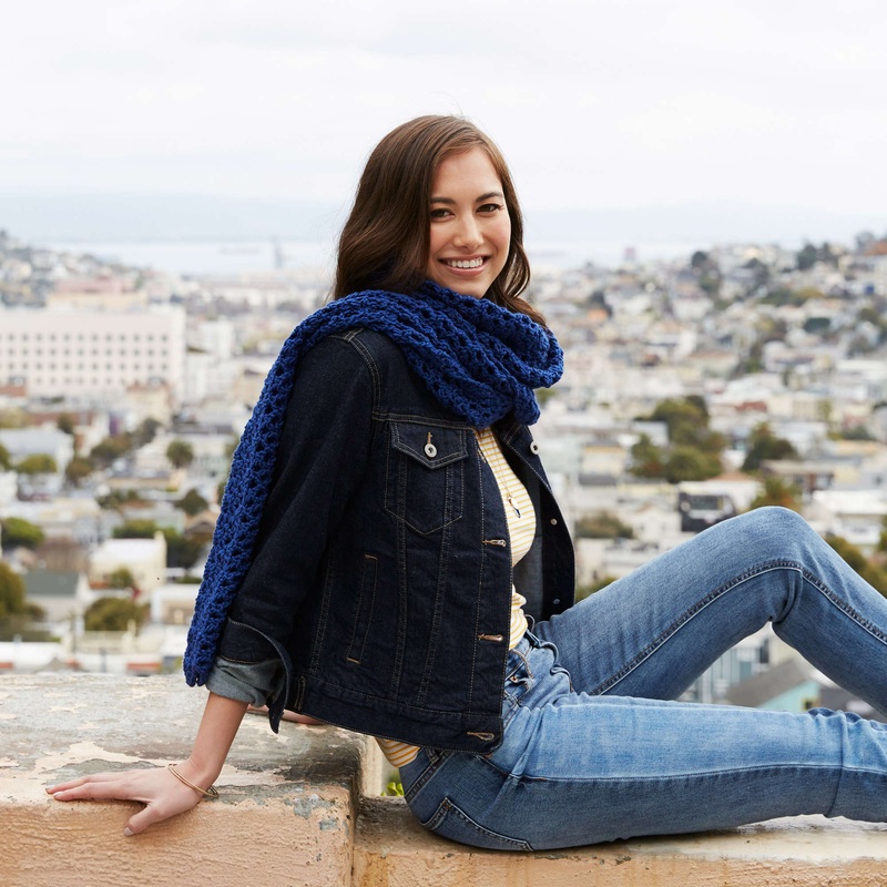 Red Heart Lafayette Chic Shawl