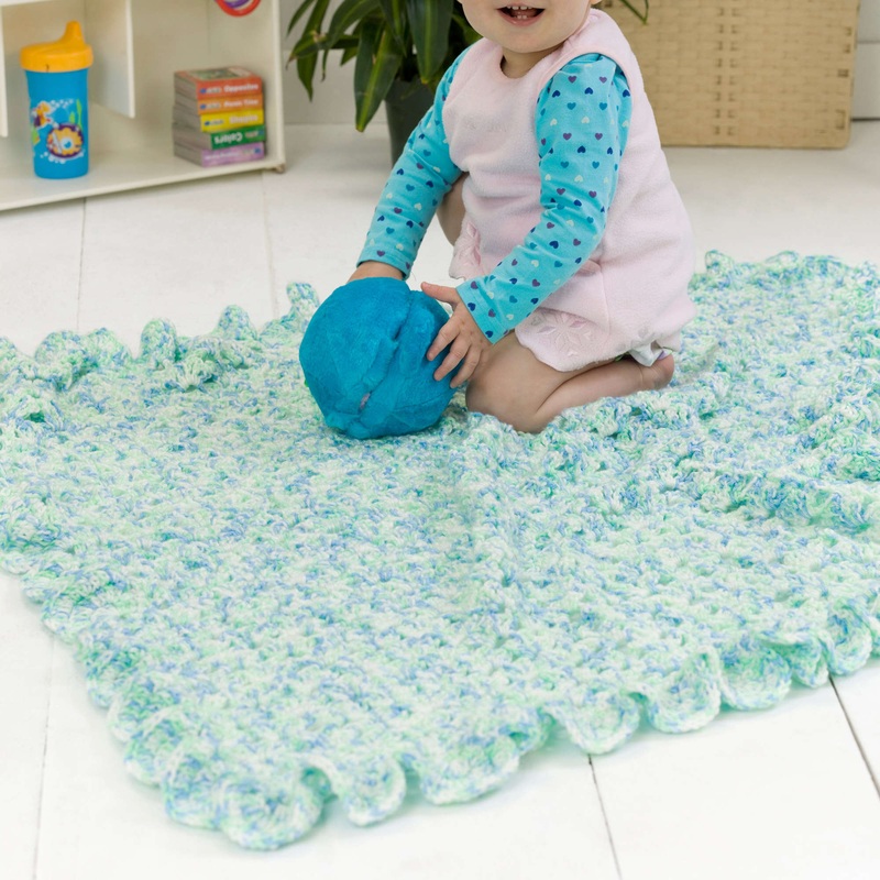 Red Heart Lingering Lullabies Crochet Blanket