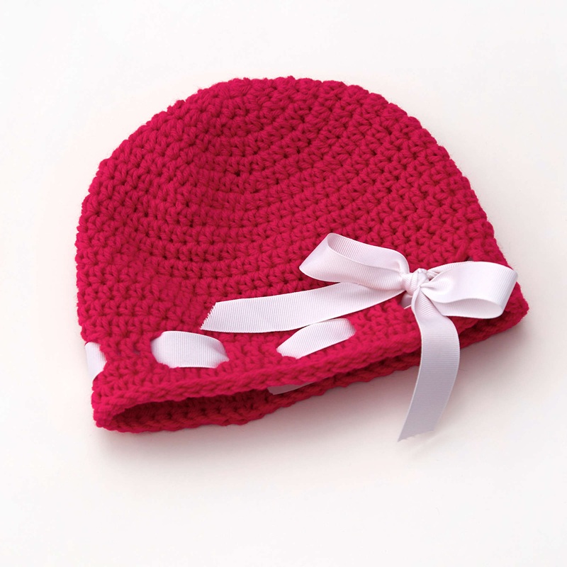 Red Heart Crochet Little Sweetheart Hat