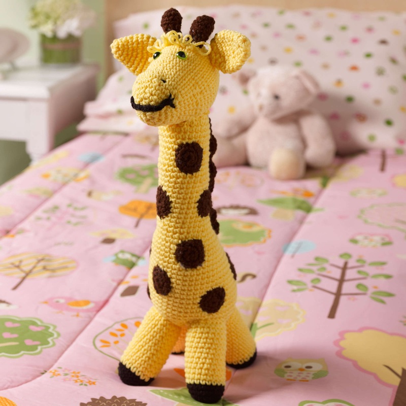 Red Heart Crochet Love My Giraffe Toy