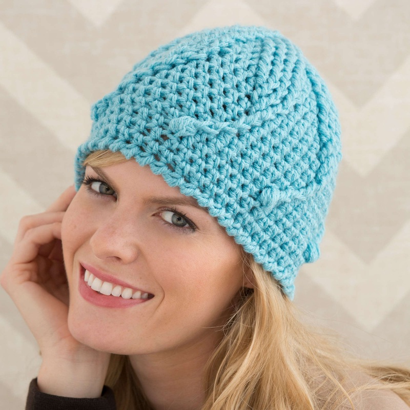 Red Heart Crochet Mermaid Tails Hat