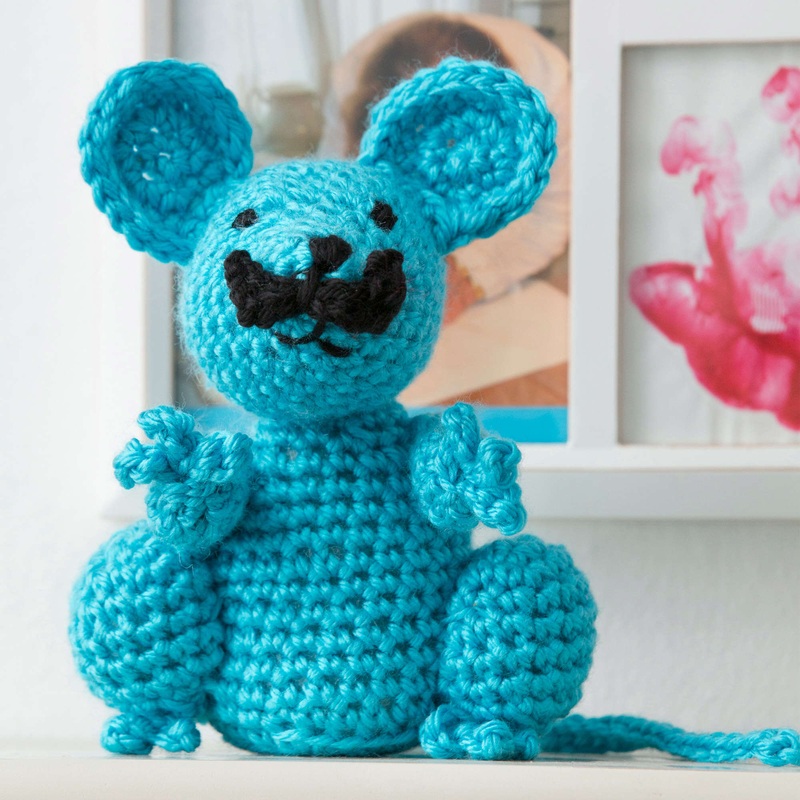 Red Heart Crochet Mustachio Mouse