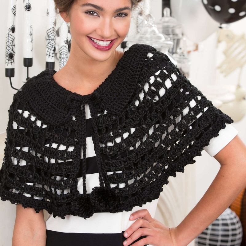Red Heart Crochet Mystical Cape