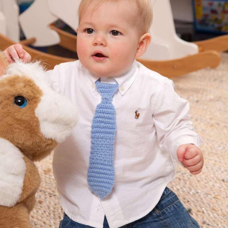 Red Heart Crochet Necktie for Little Man
